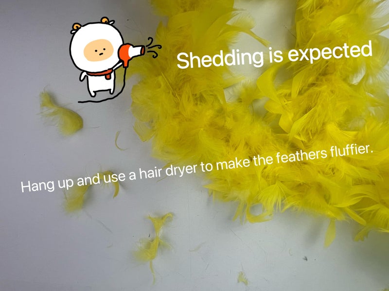 Flydreamfeathers 25 Gram, 4 Feet Long Chandelle Feather Boa, Great for Party, Wedding, Halloween Costume, Christmas Tree, Decoration (Orange) - Image 4